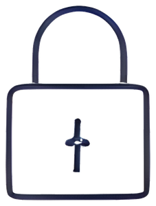 A closed padlock.